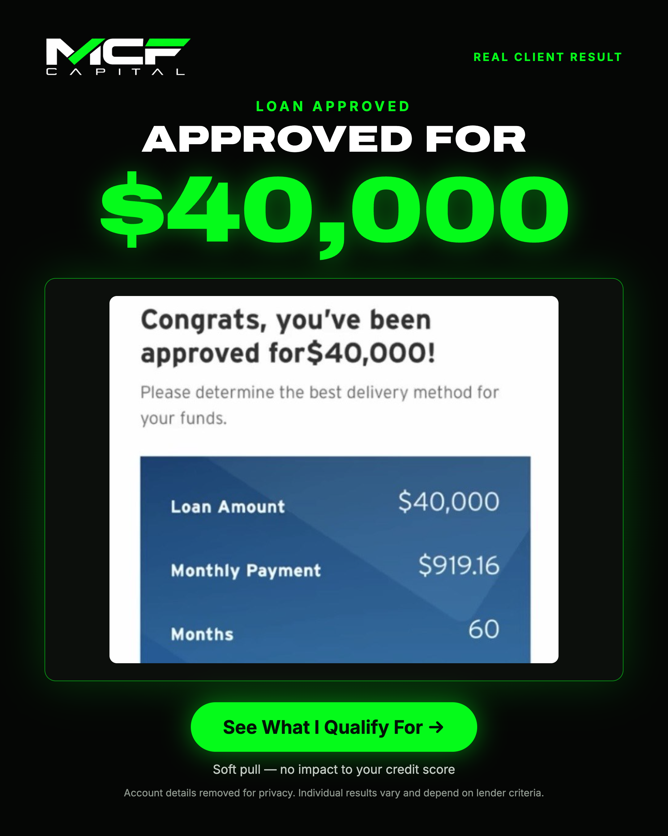 approval-40k-loan — real client approval