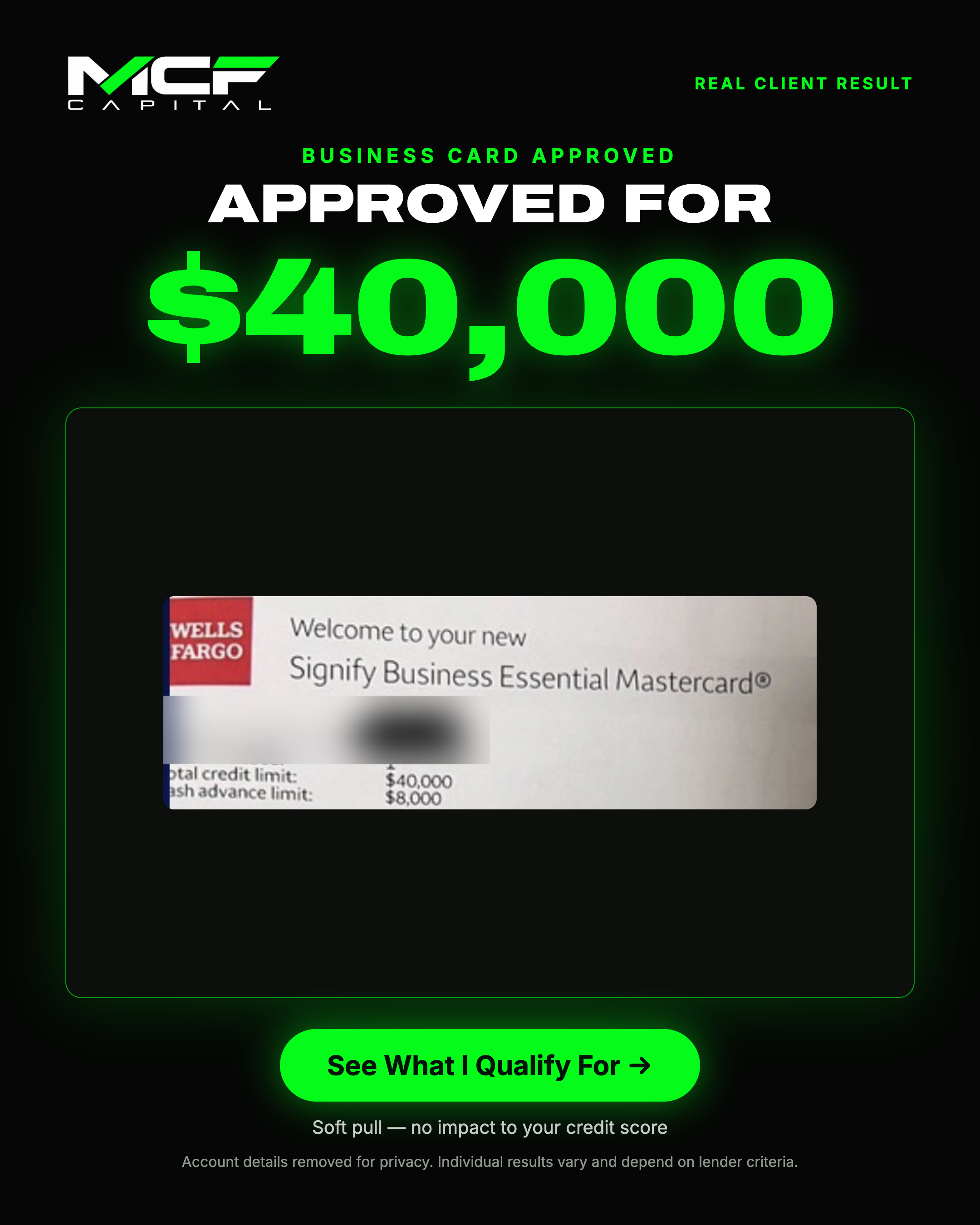 approval-40k-wells-card — real client approval